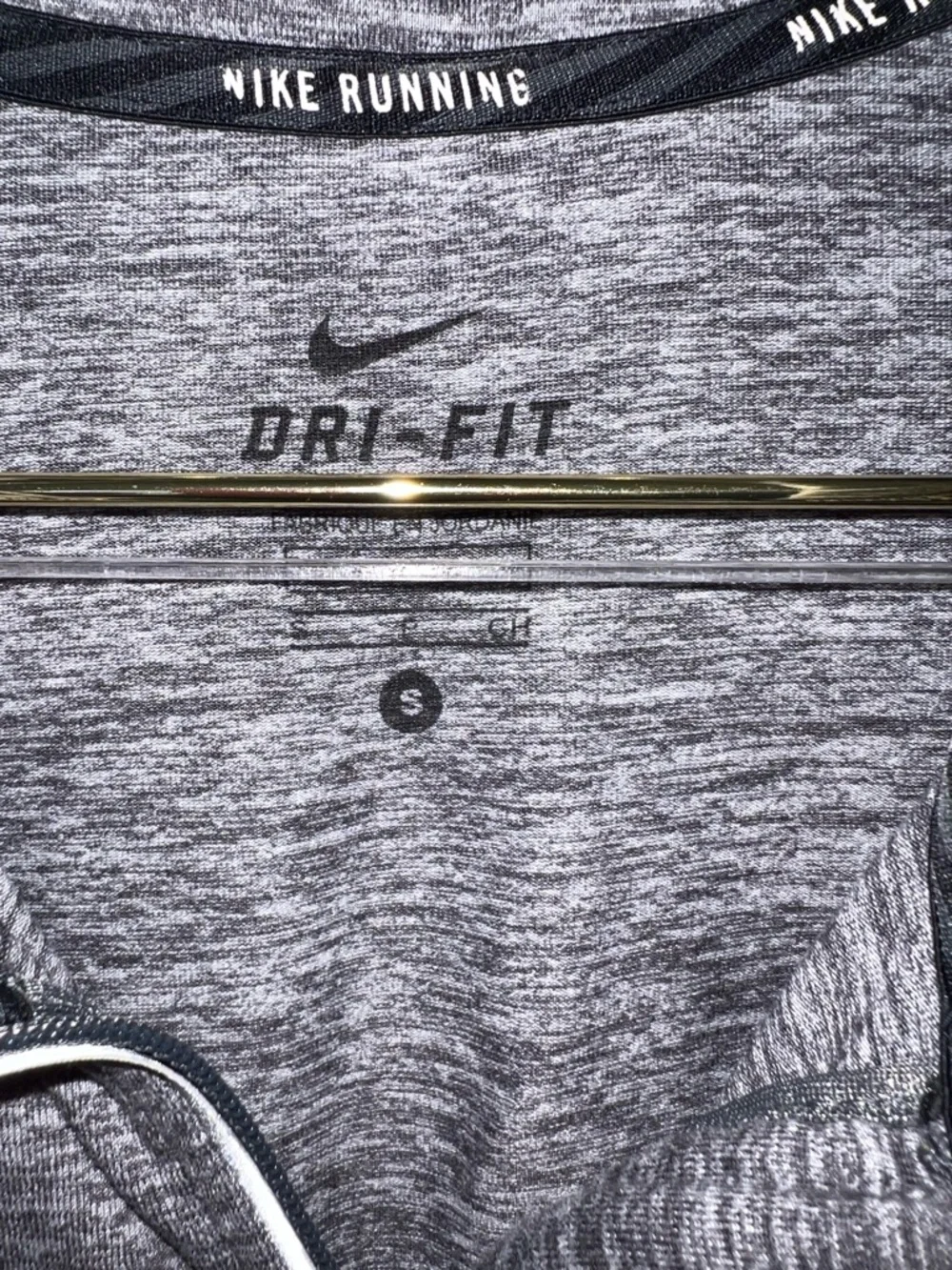 Nike Dri-Fit Running 1/4 Zip Pullover‎ Thumbholes Gray Women’s Size S